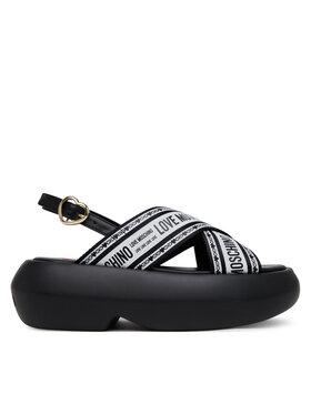 LOVE MOSCHINO Sandale LOVE MOSCHINO JA16207I0MIX200A Negru