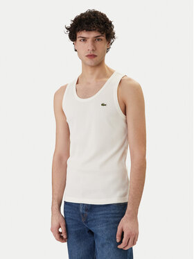 Lacoste Lacoste Camiseta sin mangas TH0030 Blanco Slim Fit