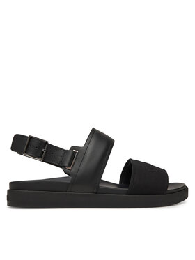 Calvin Klein Sandali Calvin Klein Back Strap W/ Buckle Logo HM0HM01742 Nero