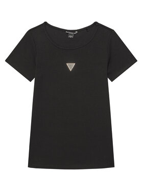 Guess Guess Футболка J5YP03 KB1O1 Чорний Regular Fit