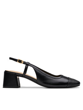 Clarks Обувки на ток Clarks Nyta45 Sling 26181320 Черен