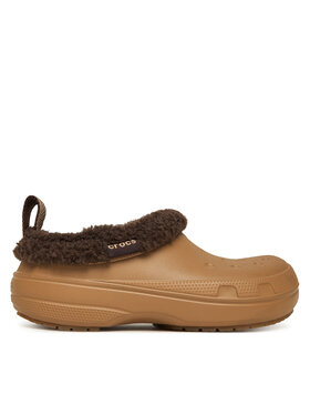 Crocs Шльопанці Crocs Classic Lined Shorty 211380 Коричневий