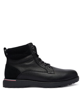 Tommy Hilfiger Schnürschuhe Tommy Hilfiger Corporate W FM0FM05606 Schwarz