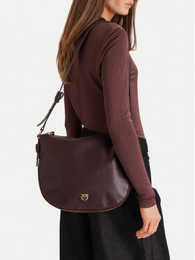 PINKO Torbica PINKO Hobo Zip Around Classic Ai 25-26 PLTT 105113 A0QO Tamnocrvena