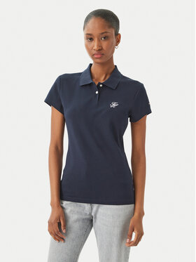 Tommy Hilfiger Tommy Hilfiger Polo 1985 Logo WW0WW49259 Azul marino Slim Fit