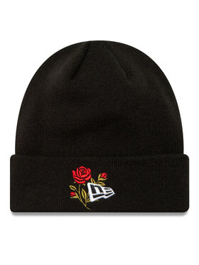 New Era Шапкa New Era Rose Icon Cuff Knit Beanie 60580728 Чорний