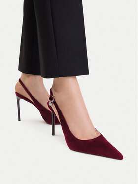 Nine West Pantofi cu toc subțire Nine West EO-TS6384-02 Vișiniu