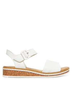 Rieker Sandály Rieker V3691-80 Bílá