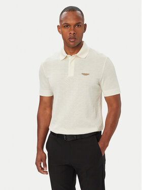 BOSS BOSS Polo BOSS x ASTON MARTIN C-Prout 180 50565174 Crema Regular Fit