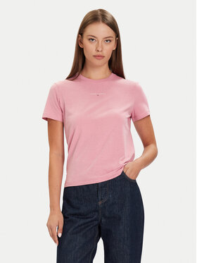 Tommy Jeans Tommy Jeans Camiseta Linear DW0DW21964 Rosa Regular Fit