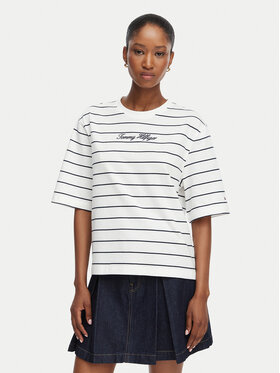 Tommy Hilfiger Tommy Hilfiger Camiseta Classic WW0WW50948 Blanco Relaxed Fit