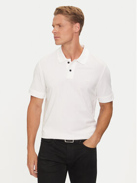 BOSS Boss Поло Prime 50507813 Білий Regular Fit