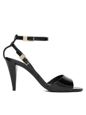 Tommy Hilfiger Sandali Tommy Hilfiger Th Elegant Patent Sandal FW0FW08961 Nero