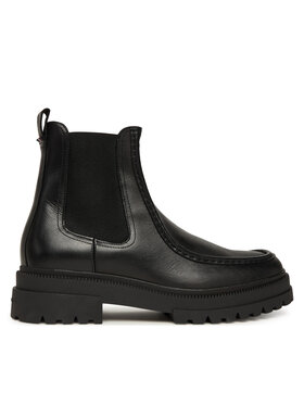 Tommy Hilfiger Klassische Stiefeletten Tommy Hilfiger Th Chunky Dress Casual Chel FM0FM05763 Schwarz