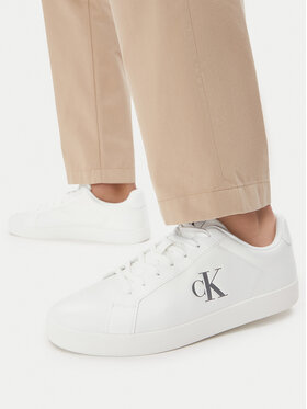 Calvin Klein Сникърси Calvin Klein 3 Cupsole Derby Pu Tmb HM0HM02331 Бял