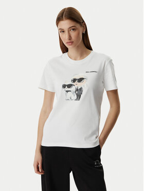 KARL LAGERFELD KARL LAGERFELD Camiseta A3W17077 Blanco Regular Fit