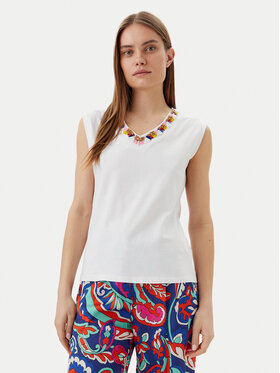 LOLA CASADEMUNT LOLA CASADEMUNT Топ MS2515021 Білий Regular Fit