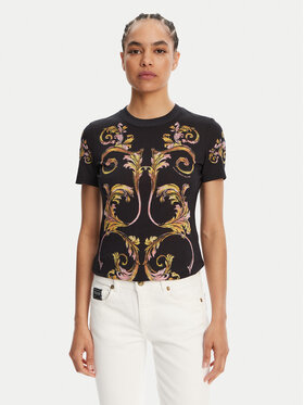 Versace Jeans Couture Versace Jeans Couture Футболка 78HAH6P8 Чорний Slim Fit