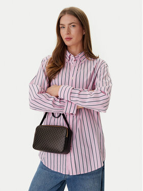 Calvin Klein Дамска чанта Calvin Klein Emblem Aop Elongated Camera Bag LV04F3268G Черен