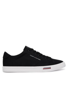 Tommy Hilfiger Tenisówki Tommy Hilfiger Vulc Core Rwb Long Lace Cvs FM0FM05813 Czarny