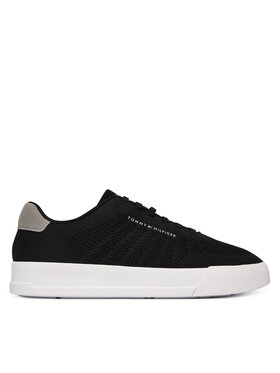 Tommy Hilfiger Tenisice Tommy Hilfiger Th Court Knit FM0FM05823 Crna