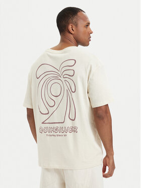 Quiksilver Quiksilver Camiseta Curve Palm EQYZT08303 Crema Regular Fit