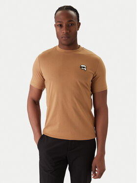 KARL LAGERFELD KARL LAGERFELD Camiseta 755710 561224 Beis Regular Fit
