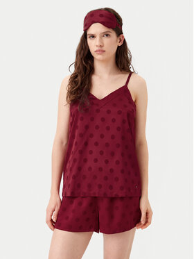 Tommy Hilfiger Tommy Hilfiger Pyjama UW0UW05551 Rot Regular Fit
