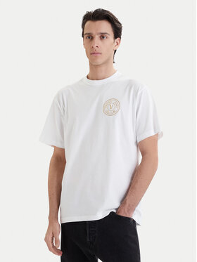 Versace Jeans Couture Versace Jeans Couture Camiseta 80GAHT04 CJ00T Blanco Regular Fit