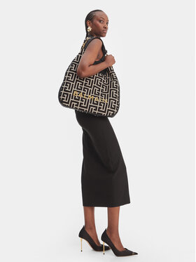 Balmain Ročna torba Balmain DN0BT929TJQX Črna