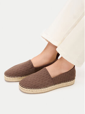 Calvin Klein Espadrile Calvin Klein Oblique Espadrille Aop HW0HW02933 Rjava
