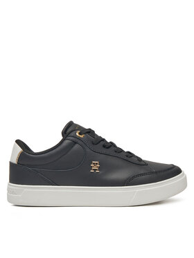 Tommy Hilfiger Sneakersy Tommy Hilfiger Essential Chic Court Sneaker FW0FW08322 Čierna