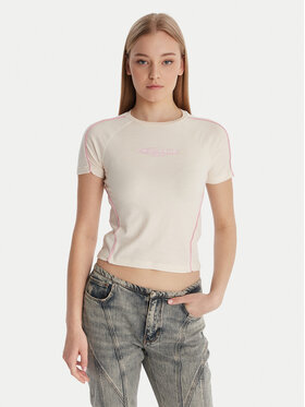 Guess Guess Camiseta W6RI39 KCBF1 Écru Regular Fit