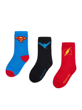 Superman Hosszú zoknik Superman CEO-ACCCS-AW25-228WBDC(3-PACK) Piros