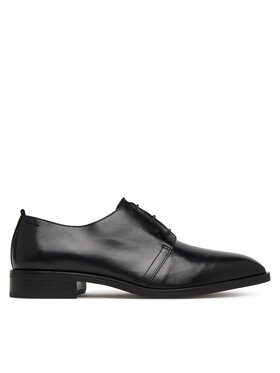 Calvin Klein Polobotky Calvin Klein Slim Clean Derby Lth HM0HM02004 Černá