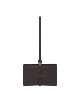 Calvin Klein Portfel Calvin Klein Emblem Hw Pebble Wallet On Strap LV04F1130G Brązowy