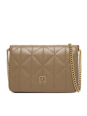 Calvin Klein Kabelka Calvin Klein Quilted Mini Chain Bag LV04F3321G Béžová