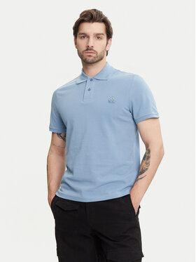 Moose Knuckles Moose Knuckles Polo Everett M34MT712 Blu Slim Fit