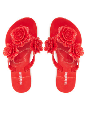 Melissa Čības uz pirksta Melissa Mini Melissa Harmonic Springtime Inf M 35705 Sarkans