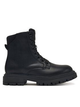 Calvin Klein Trapper stila apavi Calvin Klein Lace Up Bootie V3A5-83120-1464 D Melns