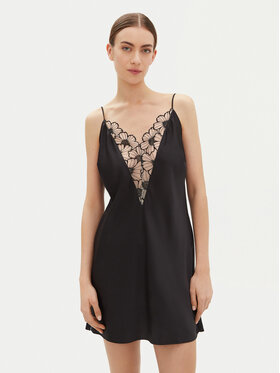 Chantelle Chantelle Camicia da notte Pulp Lush C22TW5 Nero Regular Fit