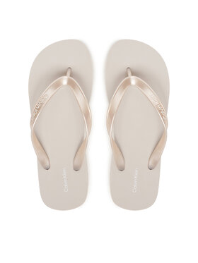 Calvin Klein Infradito Calvin Klein Flatform Flip Flop Met Tpu HW0HW03120 Argento