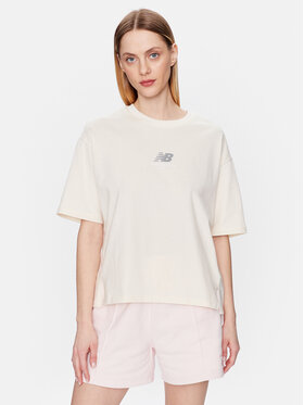 New Balance New Balance Camiseta WT31511 Beis Oversize