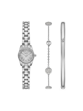 Michael Kors Pulksteņa un rokassprādzes komplekts Michael Kors MK4948SET Sudraba
