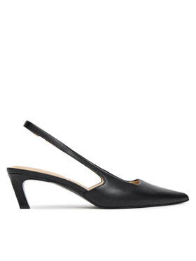 Calvin Klein Обувки на ток Calvin Klein Ess Kitten Heel Sling Back HW0HW02641 Черен