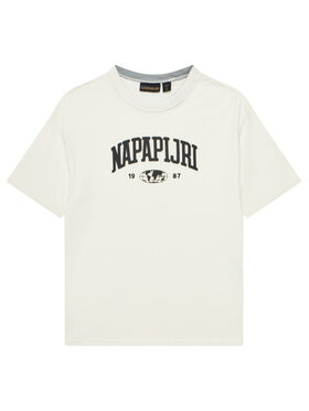 Napapijri Napapijri Футболка S-Inot NP0A891F D Écru Regular Fit