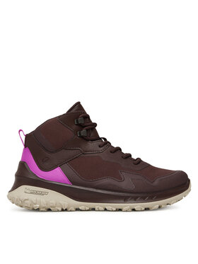 ECCO Sneakersy ECCO W Tex Mid Wp 82432361411 Hnedá