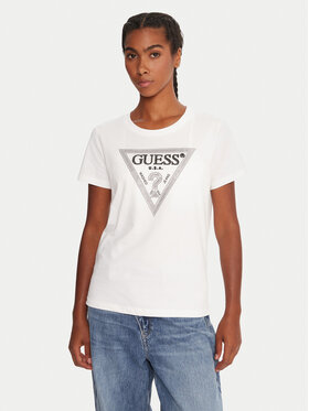 Guess Guess T-Shirt W5BI18 I3Z14 Λευκό Regular Fit
