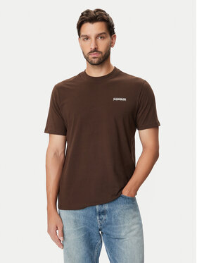 Napapijri Napapijri Camiseta NP0A88TR Marrón oscuro Regular Fit