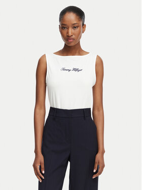 Tommy Hilfiger Tommy Hilfiger Felső Classic WW0WW50948 Fehér Relaxed Fit